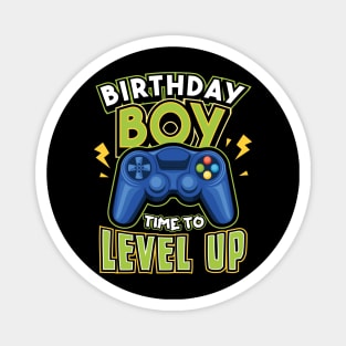 Birthday Boy Time to Level Up Gamer Magnet